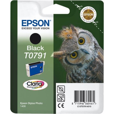 Cartuccia Originale Epson C13T07914010 T0791 Bk Nero 11ML 470 Pagine