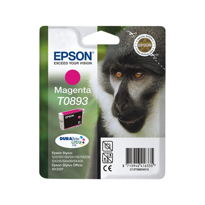 Cartuccia Originale Epson C13T08934011 T0893 M Magenta 3,5ML 170 Pagine