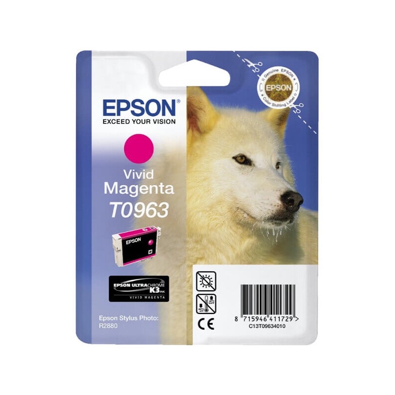 Cartuccia Originale Epson C13T09634010 T0963 M Magenta 11,4ML 865 Pagine