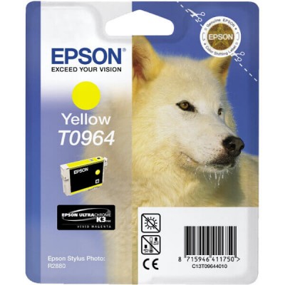 Cartuccia Originale Epson C13T09644010 T0964 Y Yellow 11,4ML 890 Pagine
