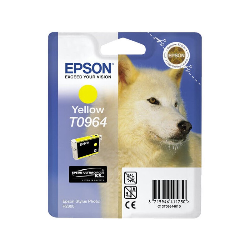 Cartuccia Originale Epson C13T09644010 T0964 Y Yellow 11,4ML 890 Pagine