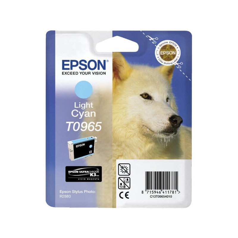 Cartuccia Originale Epson C13T09654010 T0965 Light Ciano 11,4ML 865 Pagine
