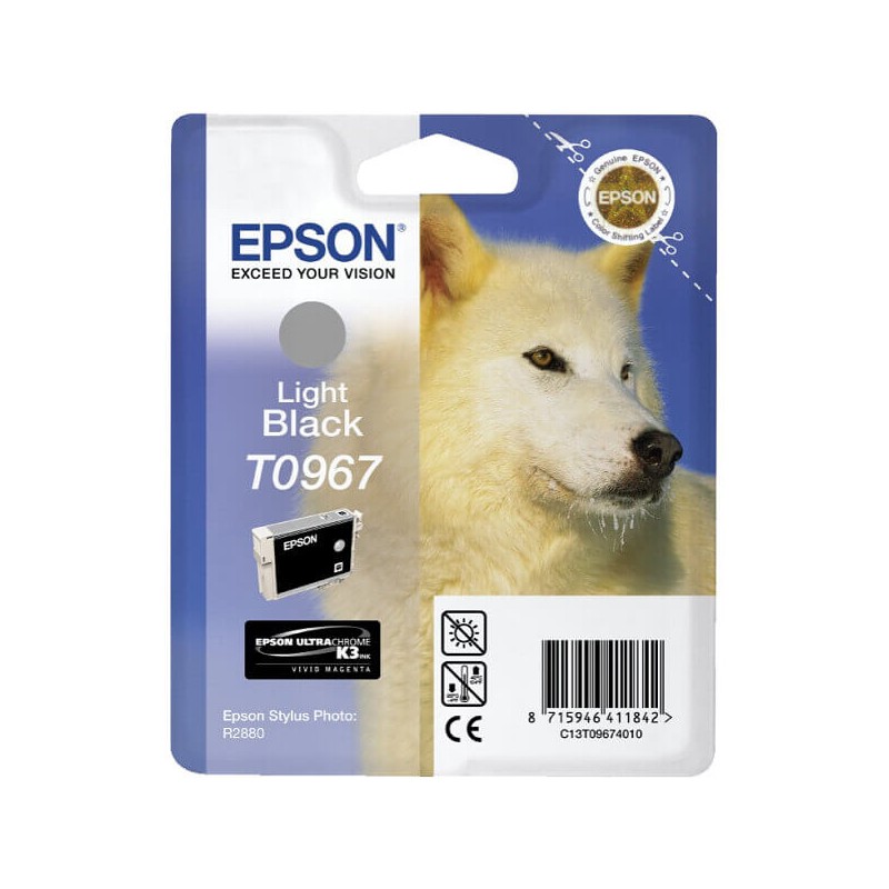 Cartuccia Originale Epson C13T09674010 T0967 Light Black 11,4ML 6210 Pagine