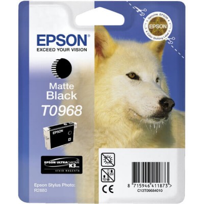 Cartuccia Originale Epson C13T09684010 T0968 Matte Black 11,4ML 495 Pagine
