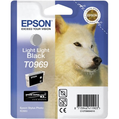 Cartuccia Originale Epson C13T09694010 T0969 Light Light Black 11,4ML 6065 Pagine