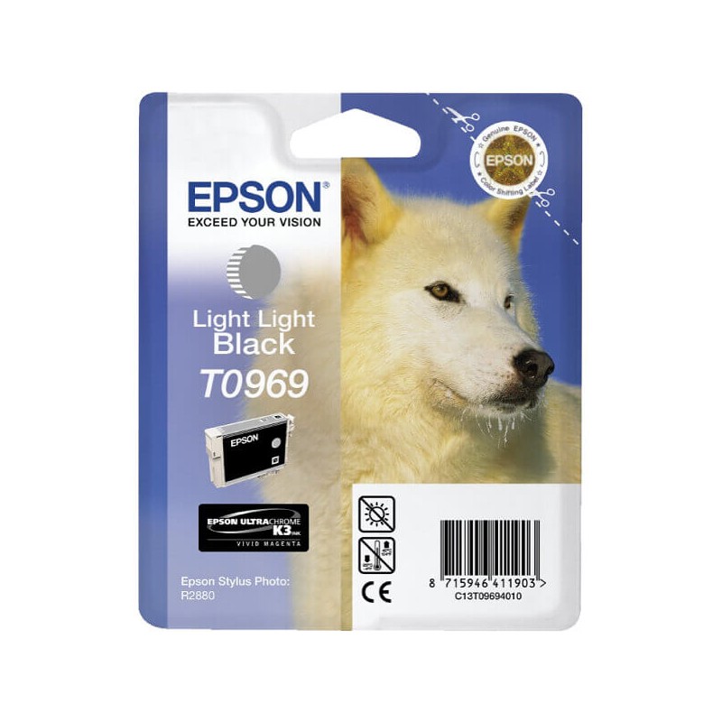 Cartuccia Originale Epson C13T09694010 T0969 Light Light Black 11,4ML 6065 Pagine