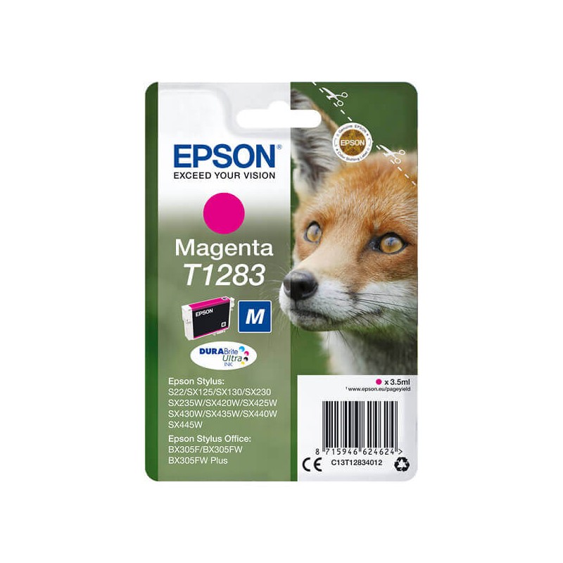 Cartuccia Originale Epson C13T12834012 T1283 M Magenta 3,5ML 140 Pagine