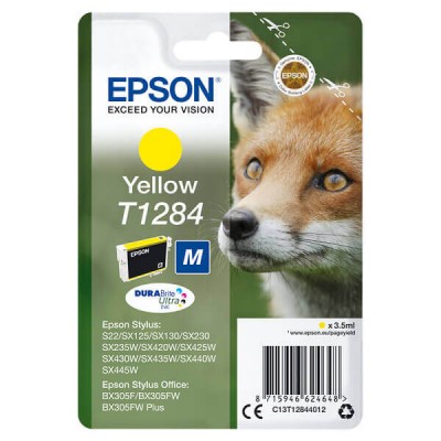 Cartuccia Originale Epson C13T12844012 T1284 Y Yellow 3,5ML 225 Pagine