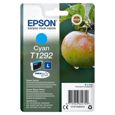 Cartuccia Originale Epson C13T12924012 T1292 C Ciano 7ML 460 Pagine