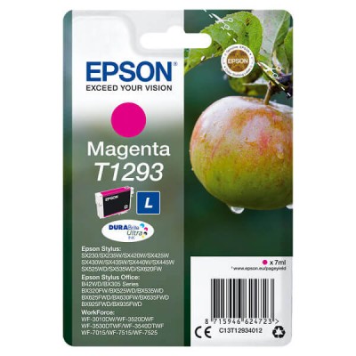 Cartuccia Originale Epson C13T12934012 T1293 M Magenta 7ML 330 Pagine