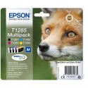 Kit 4 Cartucce Originali Epson C13T12854012 T1285 BK C M Y 5,9ml Bk 3,5ml C M Y