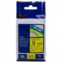 Nastro Originale Brother TZE-621 TZE621 9mm 8 Metri Nero su Giallo Laminato