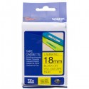 Nastro Originale Brother TZE-641 TZE641 18mm 8 Metri Nero su Giallo Laminato