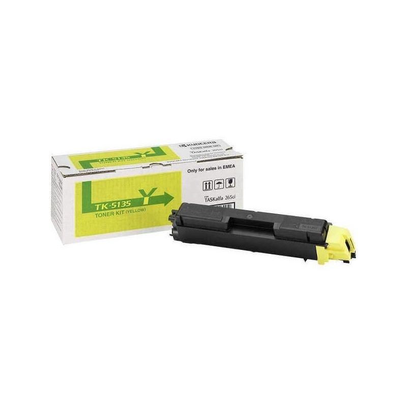 Toner Originale Kyocera 1T02PAANL0 TK5135Y Y Yellow 5000 Pagine