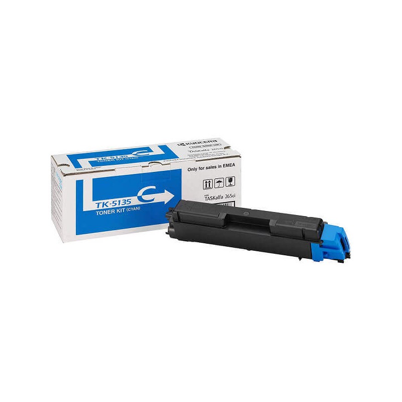 Toner Originale Kyocera 1T02PACNL0 TK5135C C Ciano 5000 Pagine