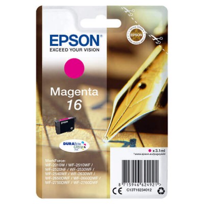 Cartuccia Originale Epson C13T16234012 T1623 16 M Magenta 3ML 165 Pagine