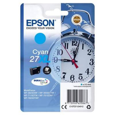 Cartuccia Originale Epson C13T27124012 T2712 27XL C Ciano 10,4ML 1100 Pagine