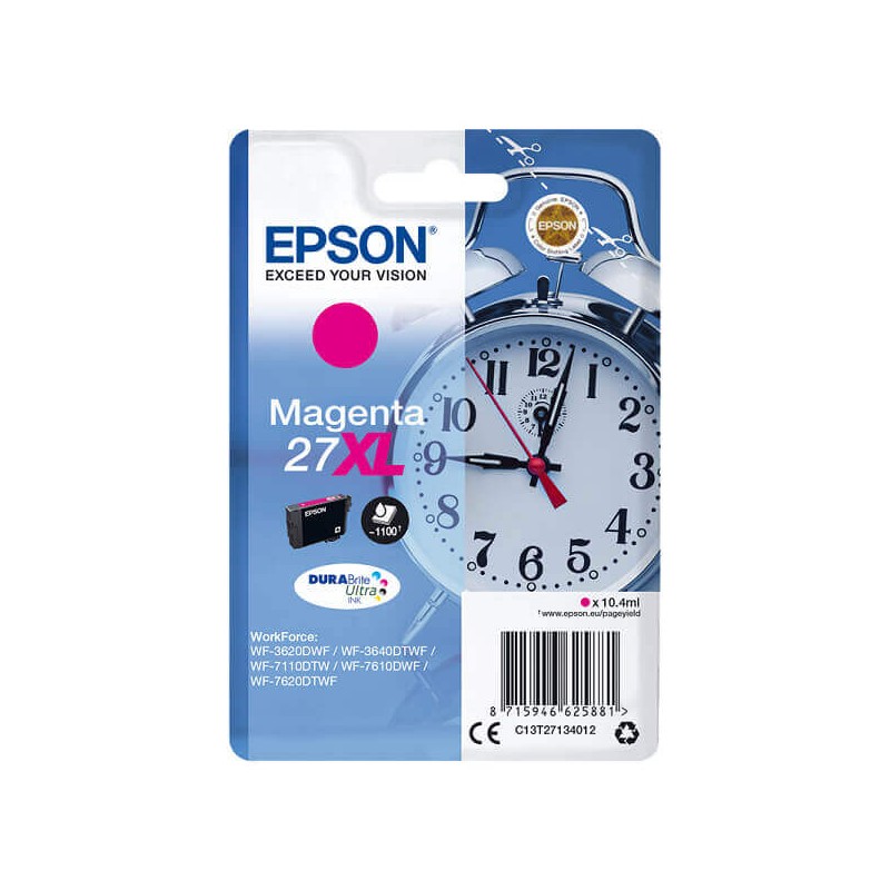 Cartuccia Originale Epson C13T27134012 T2713 27XL M Magenta 10,4ML 1100 Pagine