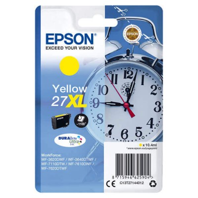 Cartuccia Originale Epson C13T27144012 T2714 27XL Y Yellow 10,4ML 1100 Pagine