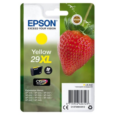 Cartuccia Originale Epson C13T29944012 T2994 29XL Y Yellow 6,4ML 450 Pagine