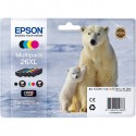 Kit 4 Cartucce Originali Epson C13T26364010 T2636 26XL BK C M Y 8,7ml Bk 9,7ml C M Y