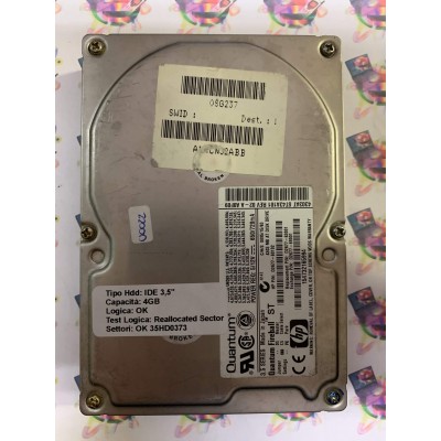 Hard Disk Usato Semifunzionante IDE 3,5" 4GB QUANTUM FIREBALL 4303AT ST43A101 D2677-60102
