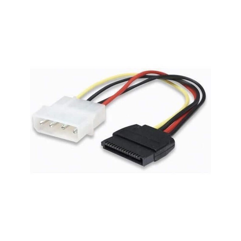 Cavo alimentazione SATA Molex 4pin M/SATA 15pin F