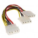 Cavo alimentazione Splitter Molex 4pin M x 2 Molex 4pin F