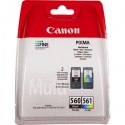 Kit 2 Cartucce Originali Canon 3713C006 PG560CL561 PG-560 + CL-561 Bk Col