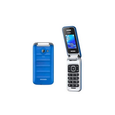 BRONDI CELLULARE FOX BLU Display 1.77" GSM Flip Attivo Dual SIM 1.3 MpX Radio FM