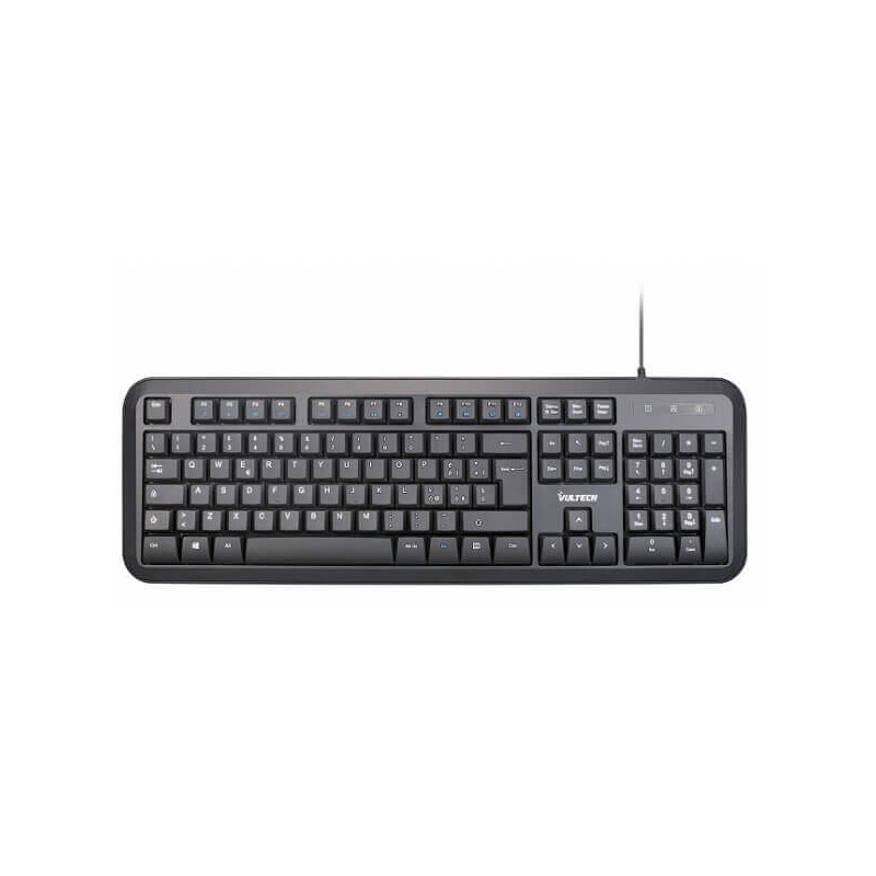 Tastiera multimediale USB 2.0 con filo Vultech KEY-618M