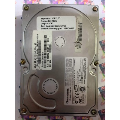Hard Disk Usato Semifunzionante IDE 3,5" 20GB QUANTUM QMP20000AS-A SG-035NTD-12547-14F-16GG