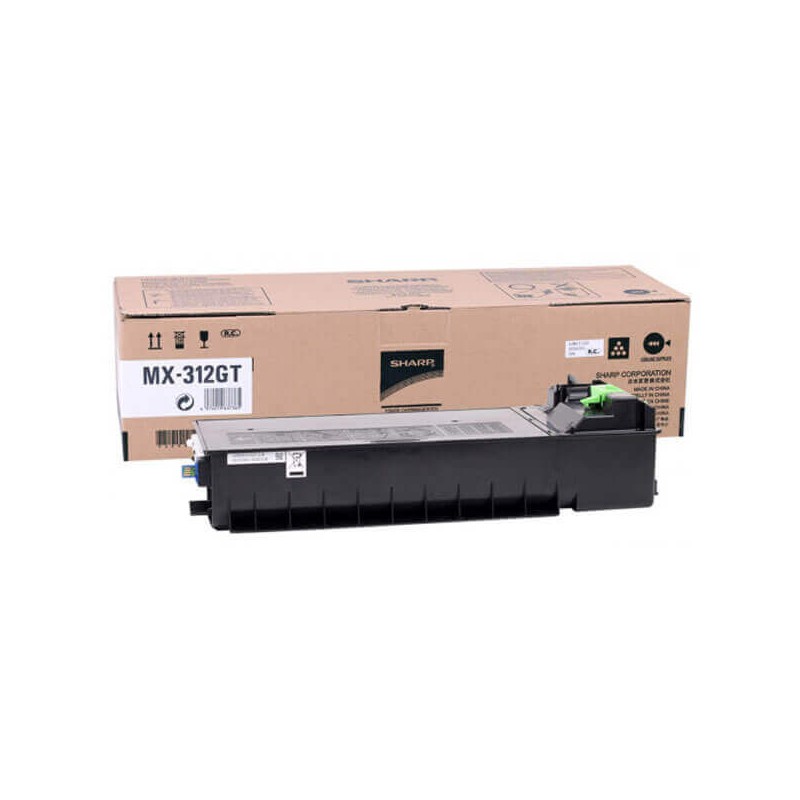Toner Originale Sharp MX-312GT MX312GT Bk Nero 25000 Pagine