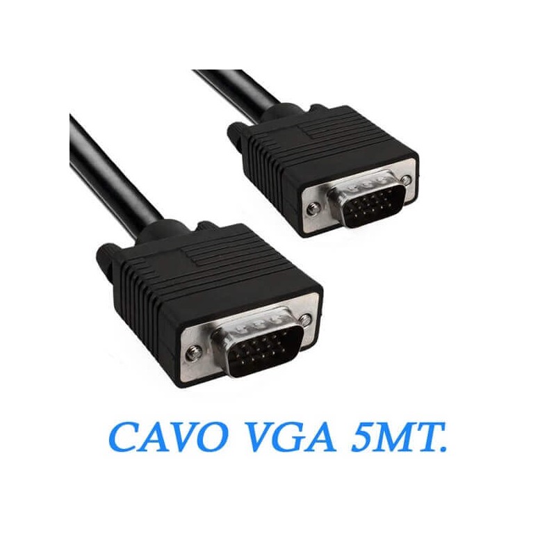 Cavo VGA Maschio Maschio 5mt Trustech TR-6519