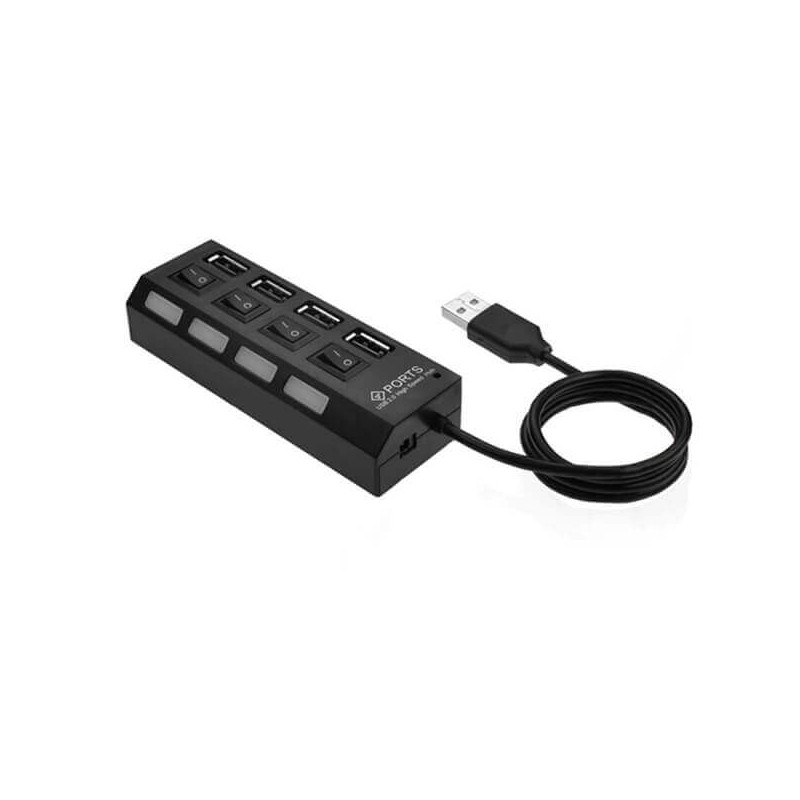 Hub 4 Porte USB 2.0 TR-6558 Trustech con interruttori