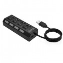 Hub 4 Porte USB 2.0 TR-6558 Trustech con interruttori