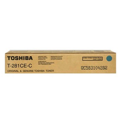 Toner Originale Toshiba T-281-CEC 6AK00000046 T281CEC C Ciano 10000 Pagine