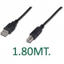 Cavo USB A - B Usb 2.0 Trustech TR-1481 1,8mt 480Mbps