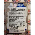 Hard Disk Usato Semifunzionante SATA 2,5" 160GB WESTERN DIGITAL WD1600BPVT-22JJ5T0 EHMTJHB XJ05J7B5A 14NOV2012