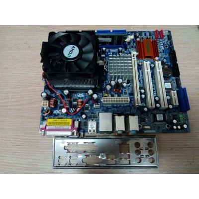 Scheda madre Asrock SKT 754 K8NF4G-VSTA P1.10 SEMPRON 3000 512MB RAM DDR 400 Usata Garanzia