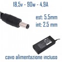 Alimentatore Compatibile 90W 18,5V 4,9A 5,5 x 2,5mm Cavo Alimentazione Incluso