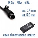 Alimentatore Compatibile 90W 18,5V 4,9A 7,4 x 5,0mm Cavo Alimentazione Incluso