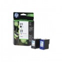 Multipack 2 Cartucce Originali HP 21 + 22 SD367AE Bk Colore