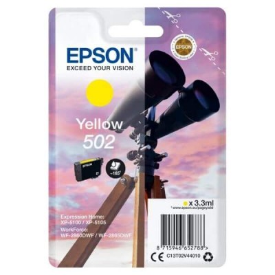 Cartuccia Originale Epson C13T02V44010 502 Y Yellow 3,3ml 160 Pagine