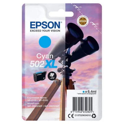 Cartuccia Originale Epson C13T02W24010 502XL C Ciano 6,4ml 470 Pagine