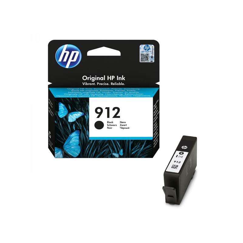 Cartuccia Originale HP 3YL80AE 912 Bk Nero 8,3ml 300 Pagine