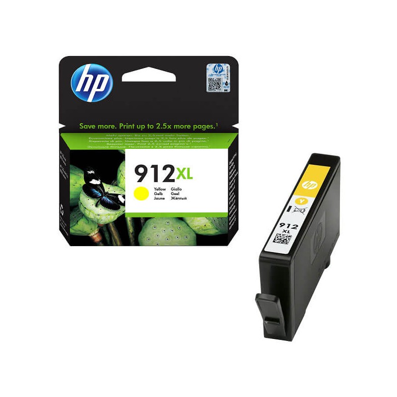 Cartuccia Originale HP 3YL83AE 912 XL Y Yellow 10ml 825 Pagine