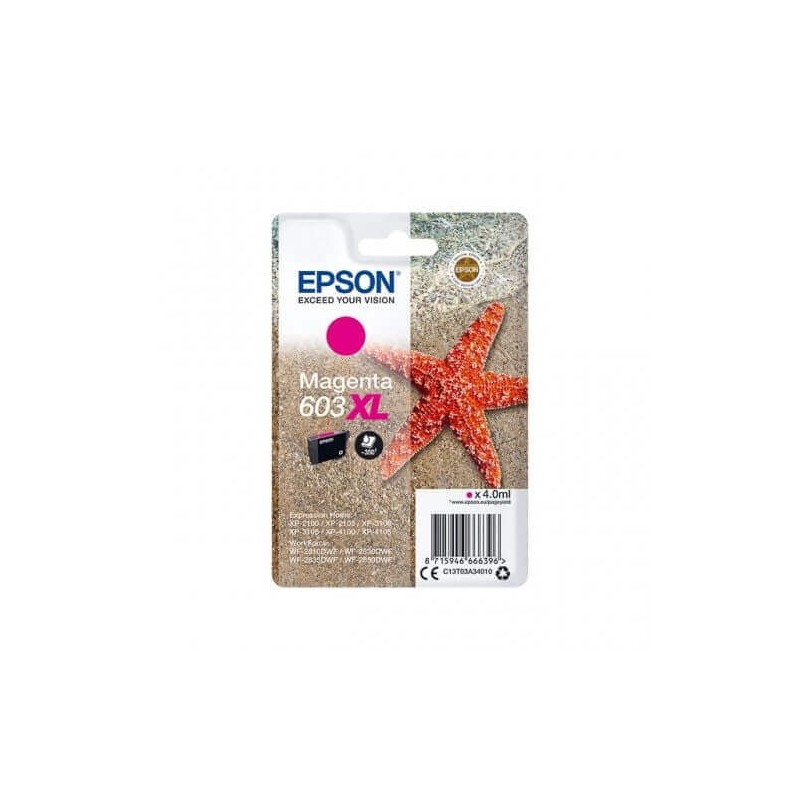 Cartuccia Originale Epson C13T03A34010 603XL M Magenta 4ml 350 Pagine