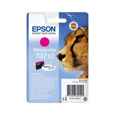 Cartuccia Originale Epson C13T07134012 T0713 M Magenta 5,5ML 250 Pagine