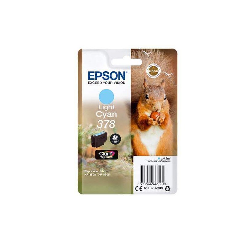 Cartuccia Originale Epson C13T37854010 378 LC Light Ciano 4,8ml 360 Pagine
